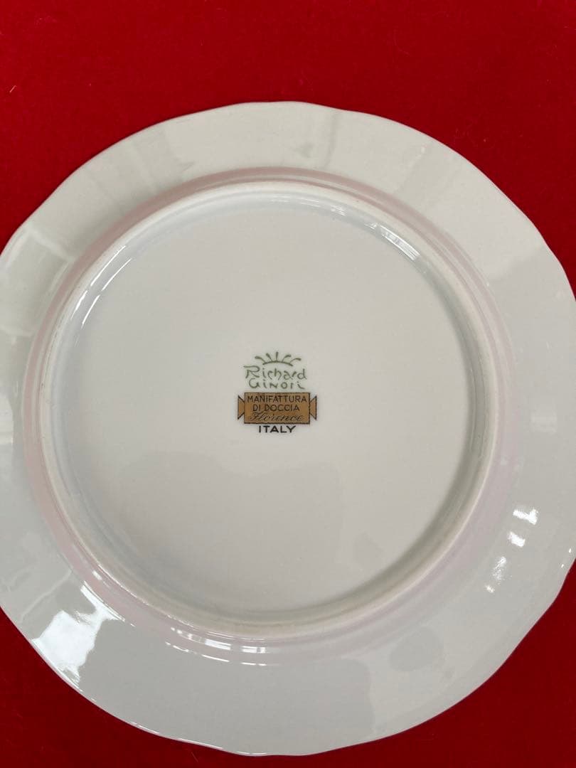 【美品】リチャードジノリ イタリアンフルーツ 19cm プレートセット　ケーキ皿