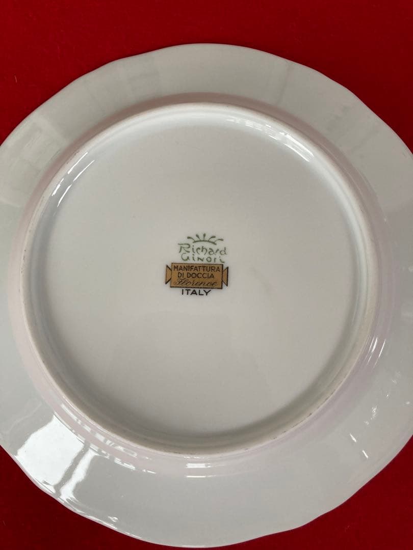 【美品】リチャードジノリ イタリアンフルーツ 19cm プレートセット　ケーキ皿