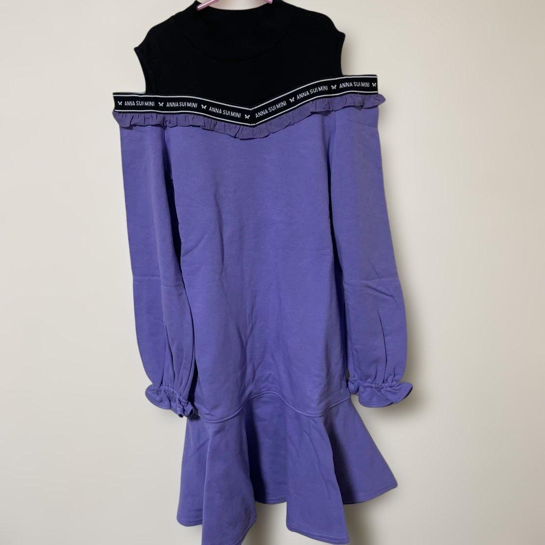 ANNA SUI mini♡ロゴテープワンピース♡150