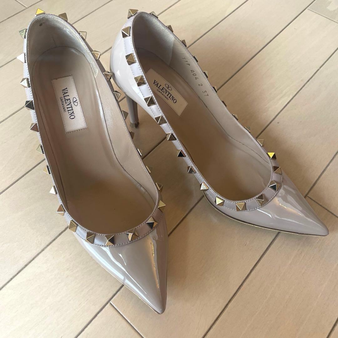 みなみ　VALENTINOヴァレンティノ　パンプス　ピンクベージュ　37