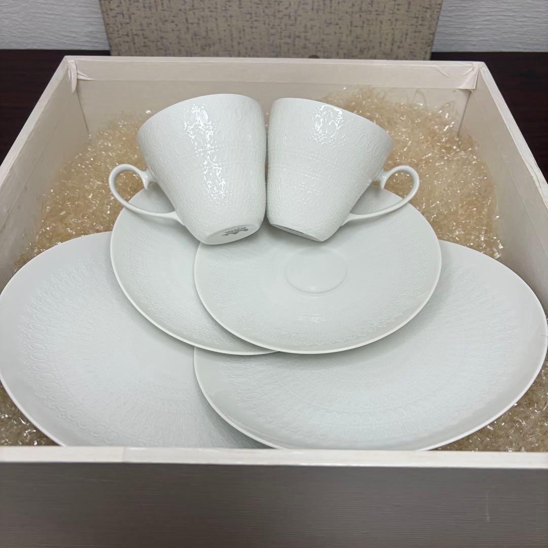 【美品】Rosenthal Romanze カップ・ソーサー・プレート 2セット