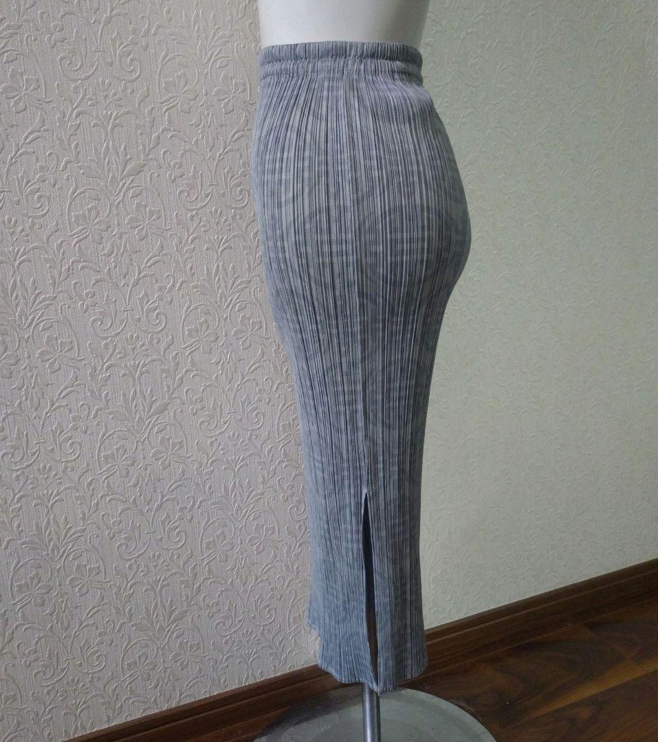 PLEATS PLEASE プリーツプリーズ／タイトスカート 柄　膝下丈