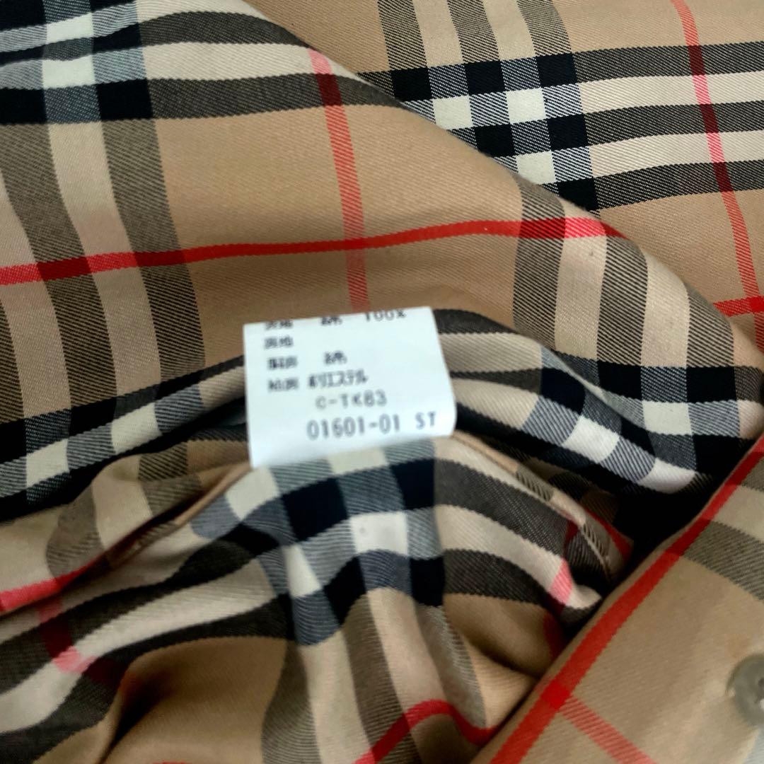 【白タグ】Burberrys/トレンチ　コート　ノバチェック　ベルト付　Sサイズ