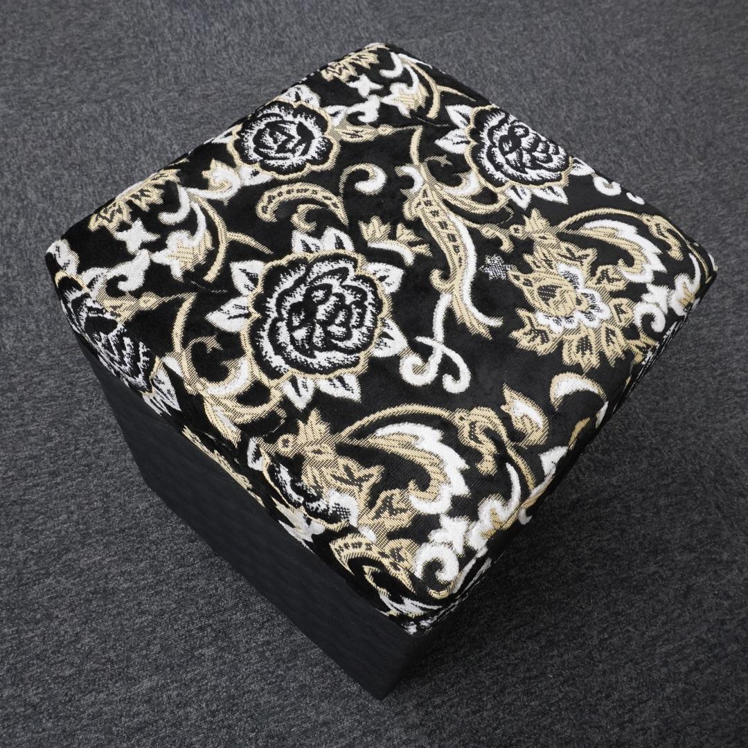 【新品・一品物】金華山柄 スツール 木製 木工 トラック　腰掛