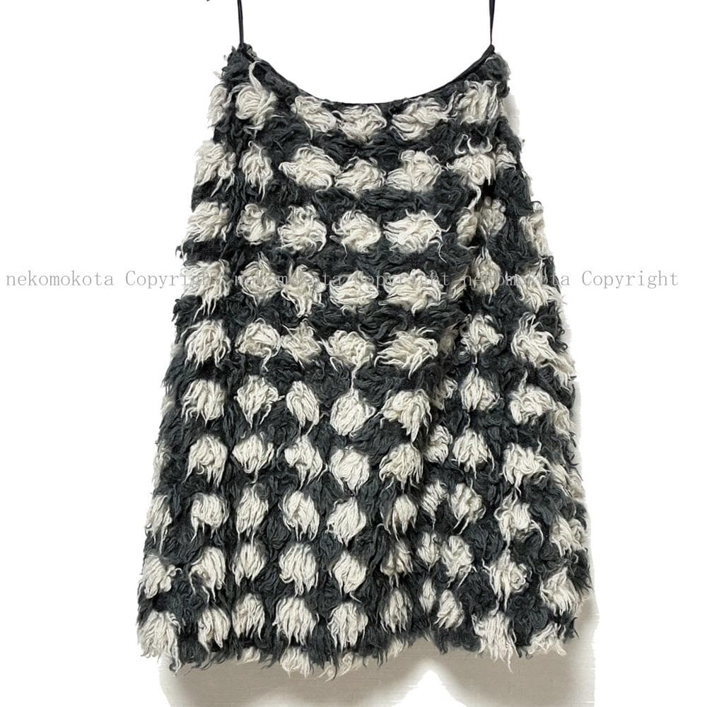 希少 ミナペルホネン pot-au-feu ポトフ ウール スカート 38