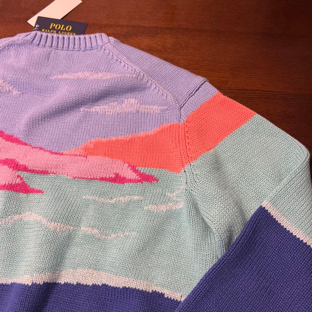 ラルフローレン　シーニックグラフィッククルーネックセーター
