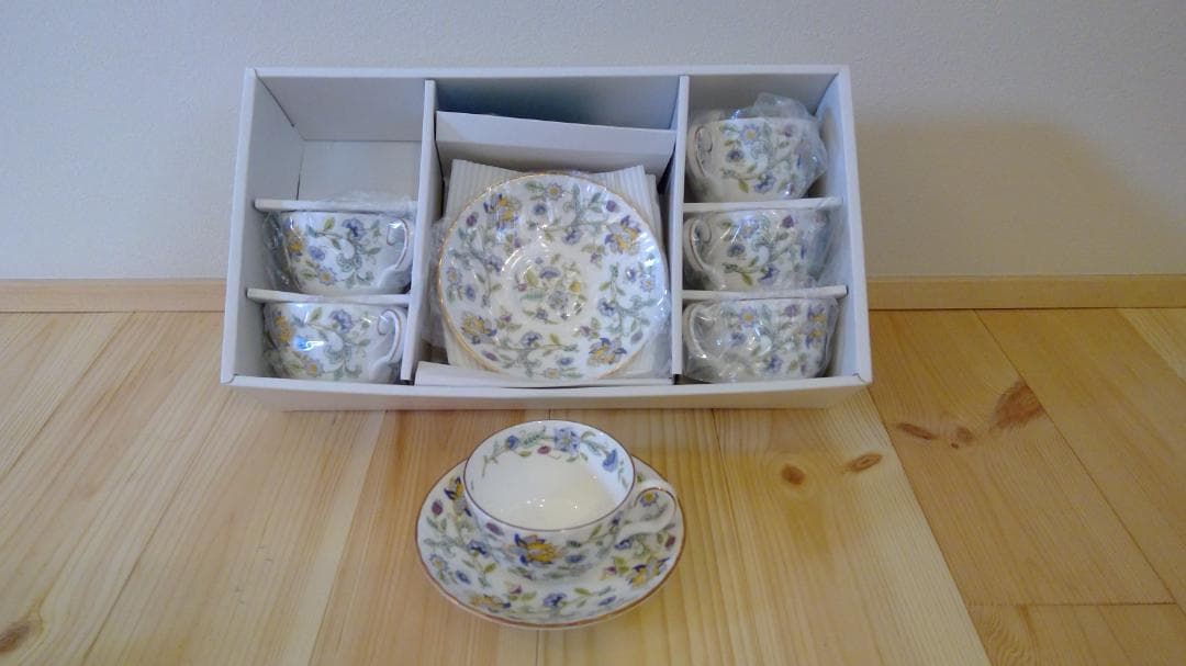  　ミントン　ティーカップ＆ティーポット＆プレートセット