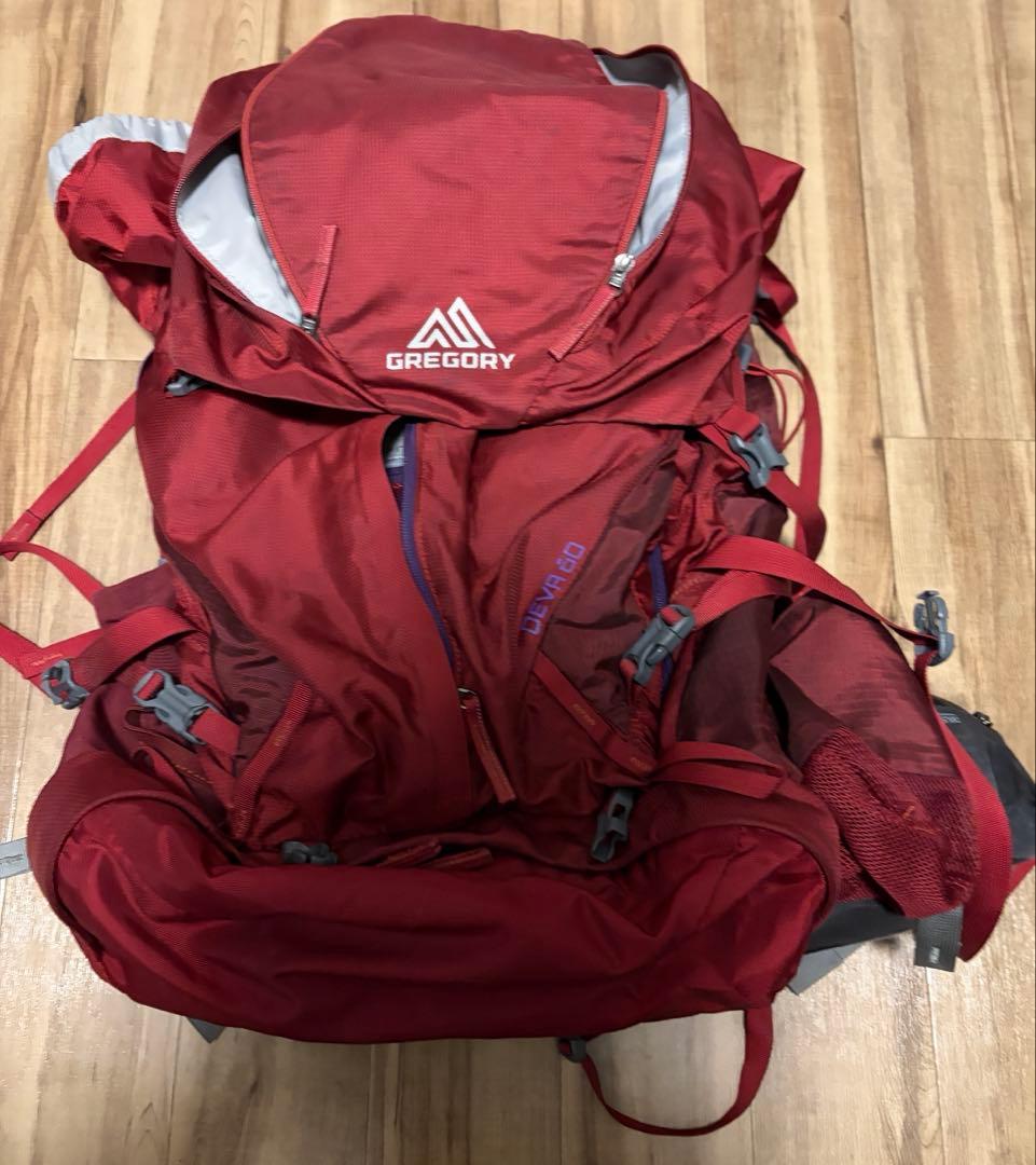 GREGORY DEVA 60 バックパック バーガンディ