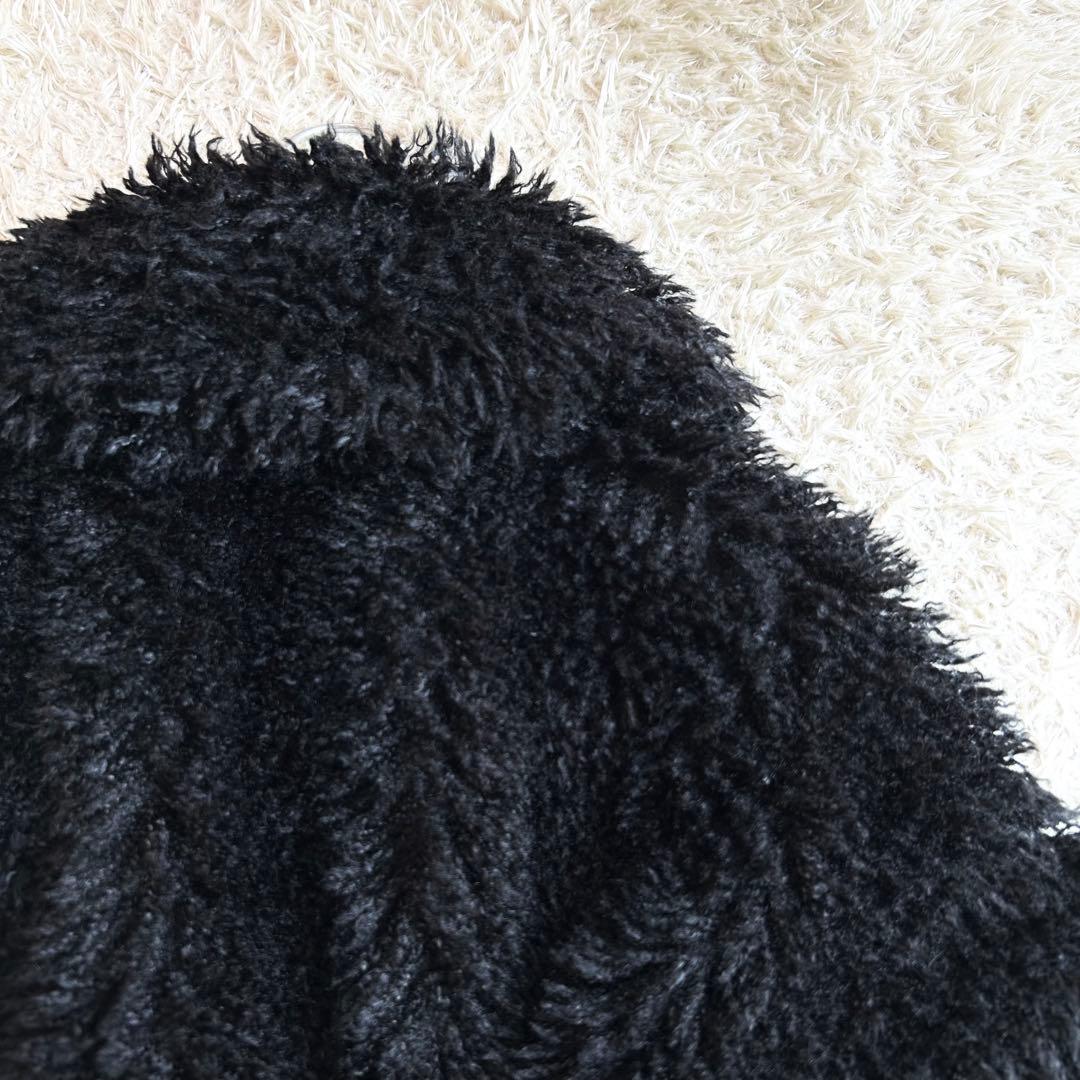 未使用級✨️マリークワント アーカイブ ファー コート ブラック 黒 シャギー