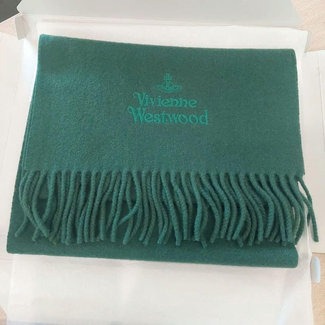 【新品】Vivienne Westwood グリーン マフラー ヴィヴィアン