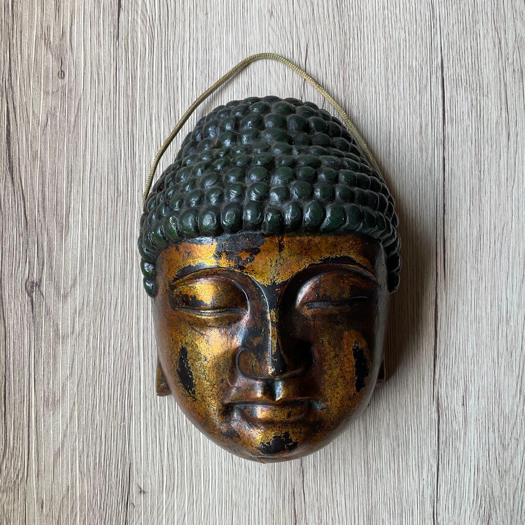 骨董　古物　東大寺弥勒菩薩　お面