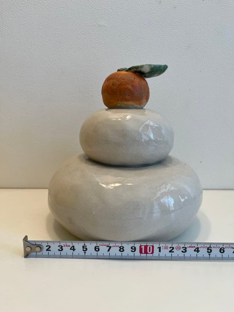 希少　陶器　お正月　お供え餅　オブジェ　インテリア置物