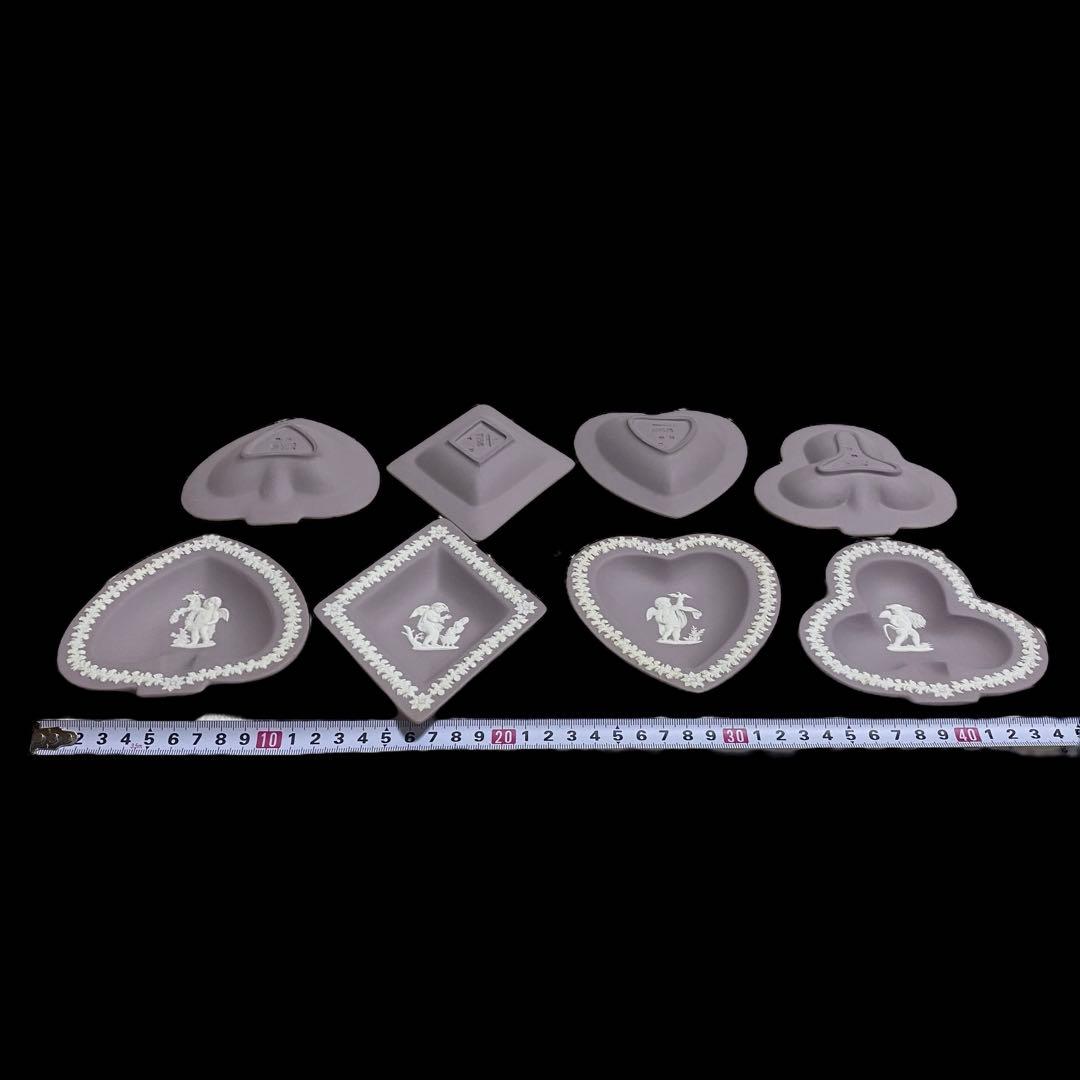 ★ウェッジウッド パープル ジャスパー トランプ形プレート皿 希少 レア