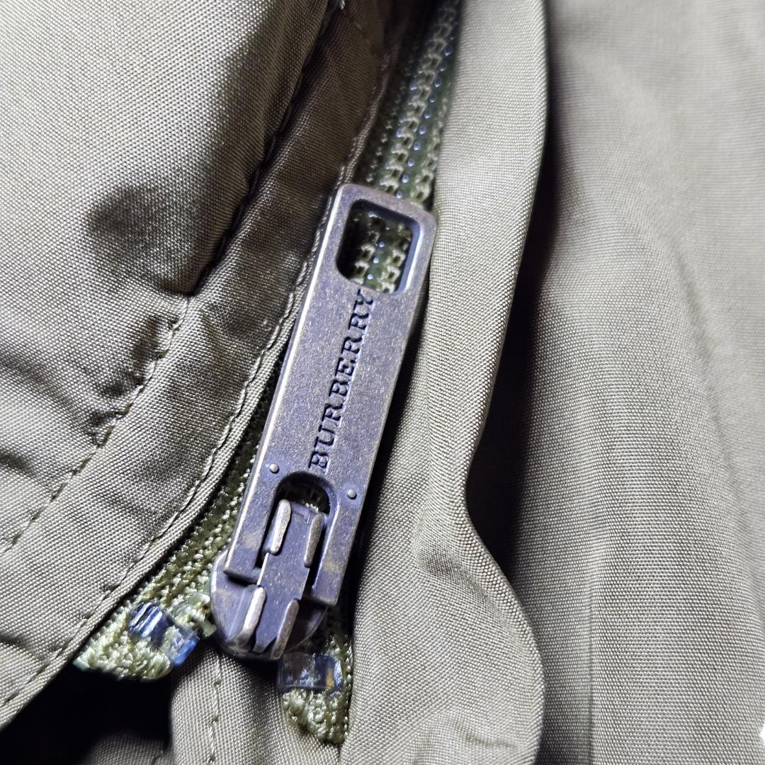 バーバリー ロンドン トレンチコート 38 ノバチェック カーキ メッシュ