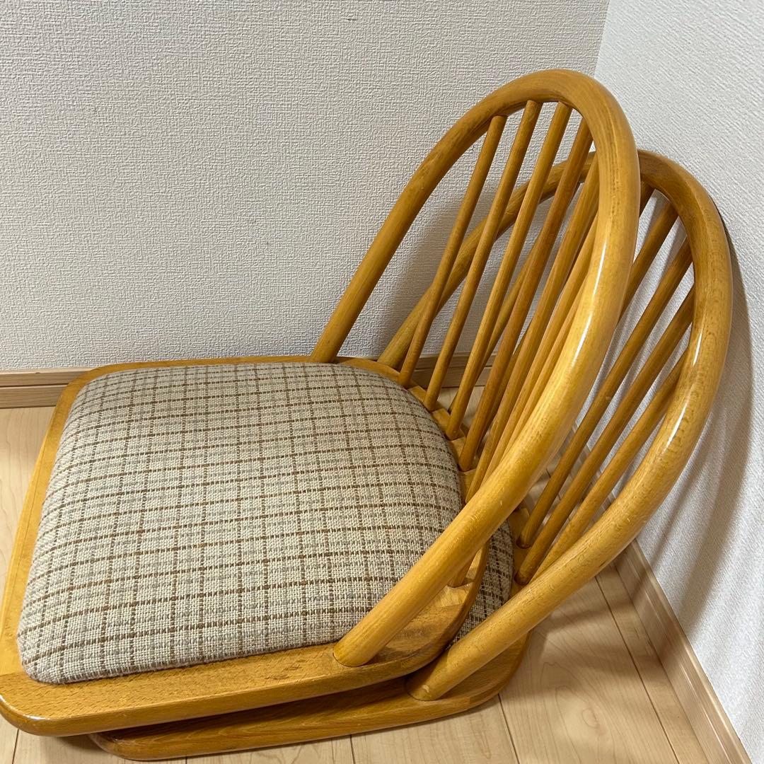 和座椅子 木製 4脚セット