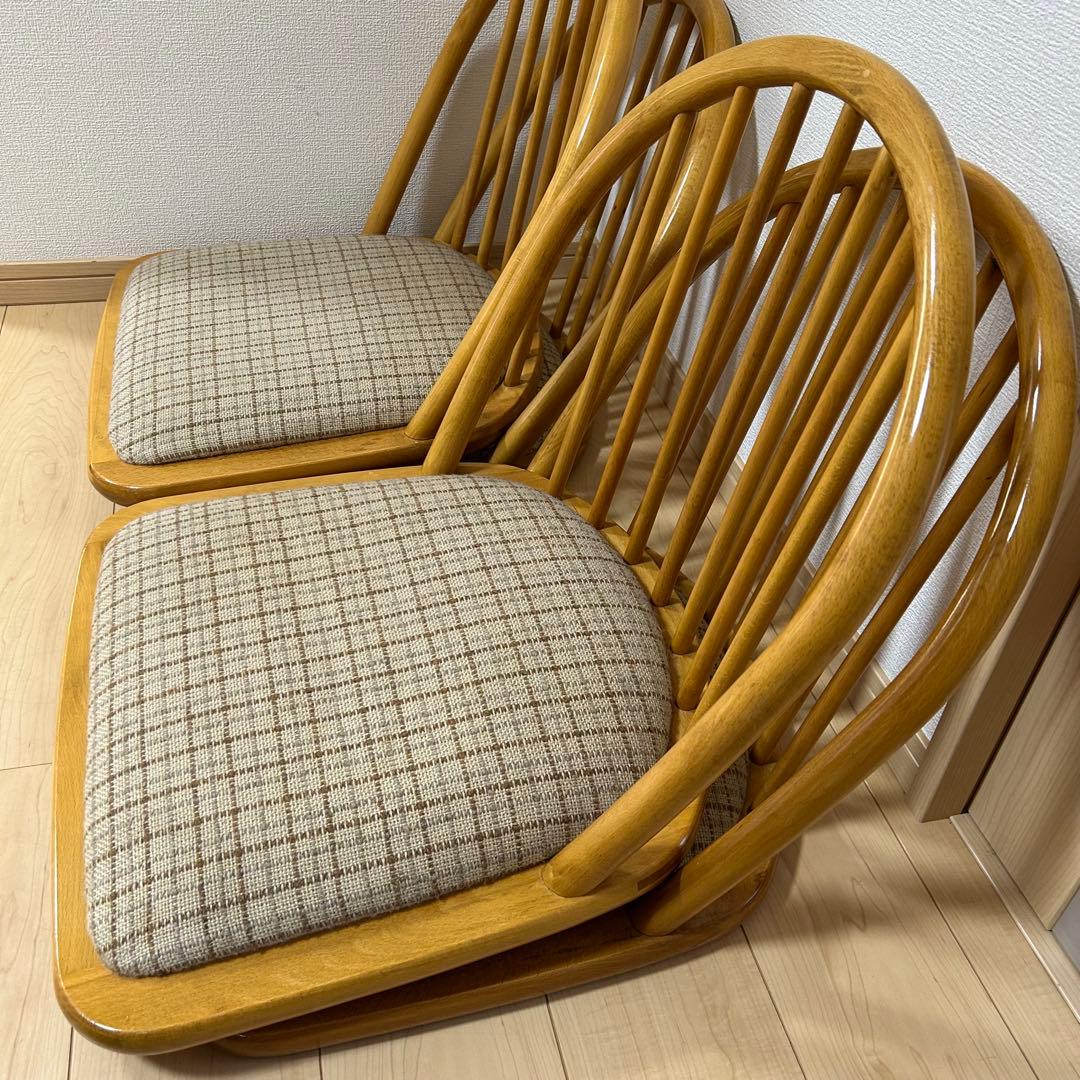 和座椅子 木製 4脚セット