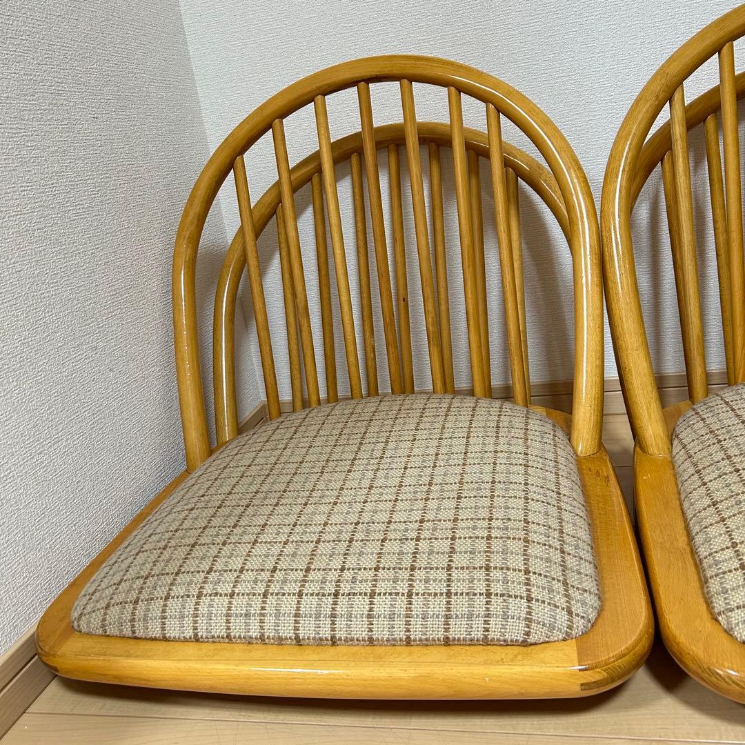 和座椅子 木製 4脚セット