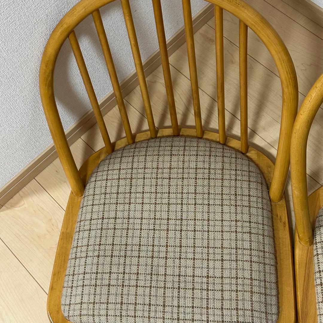 和座椅子 木製 4脚セット