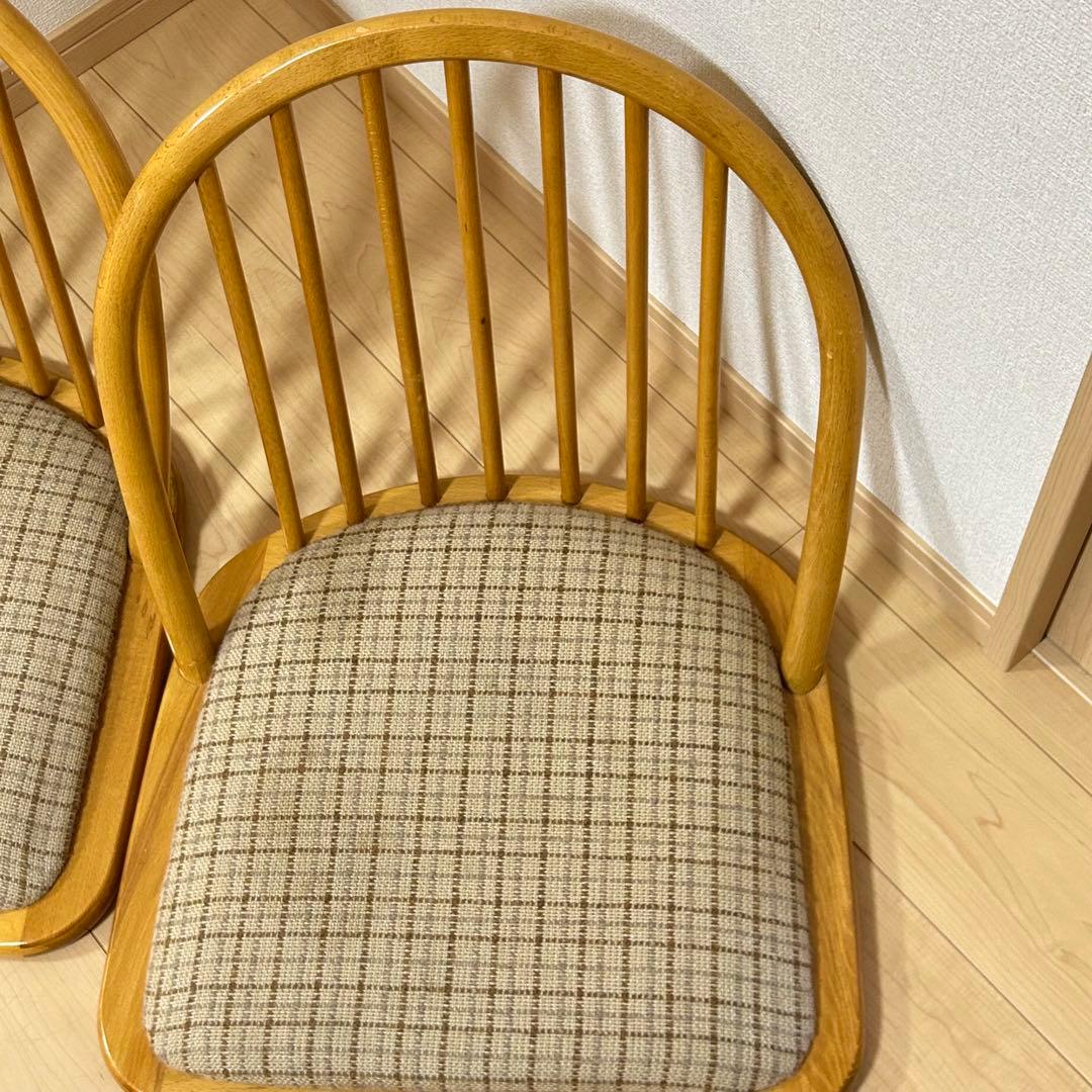 和座椅子 木製 4脚セット
