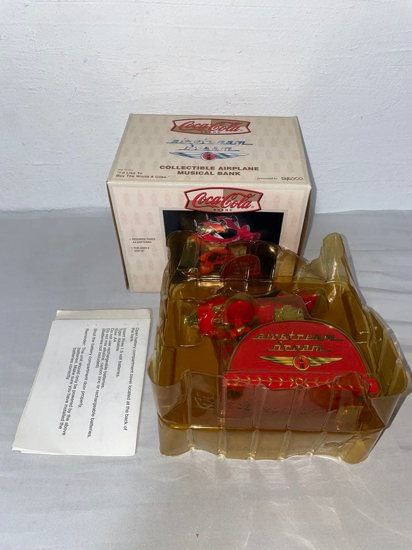 コカコーラ　貯金箱　飛行機