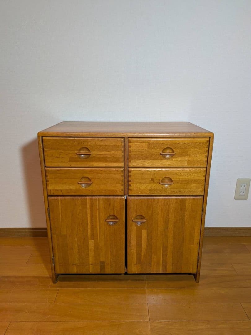 《送料込》ナジコ 80年代 ヴィンテージキャビネット 木製棚 北欧レトロ家具
