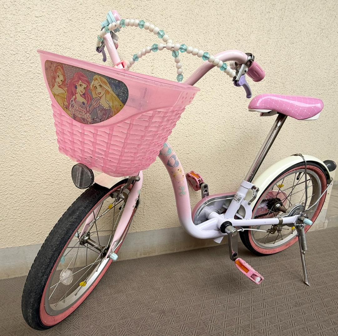 【引き渡し限定】ディズニープリンセス自転車18インチ