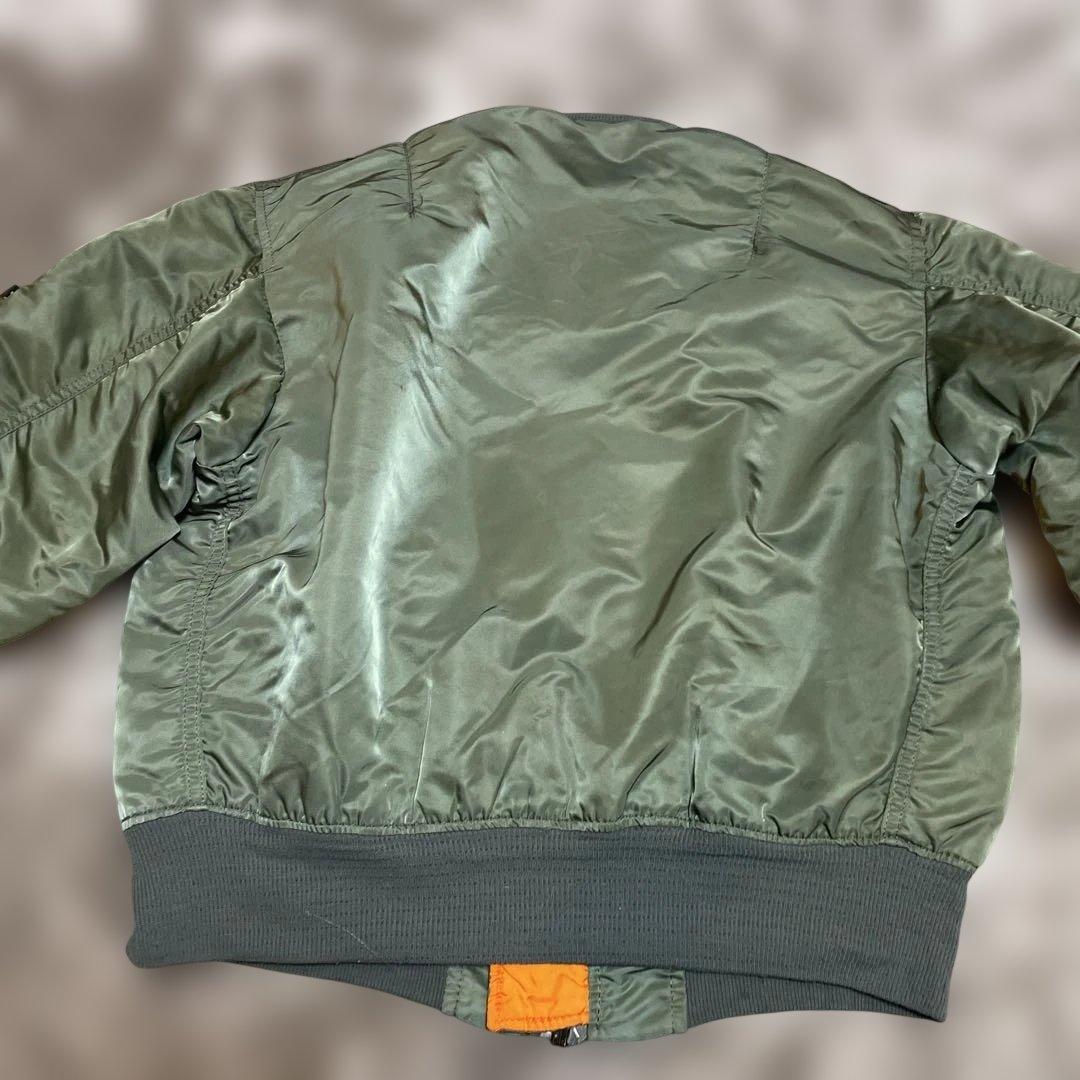 90s USA製Alpha Industries MA-1 オリーブグリーンM