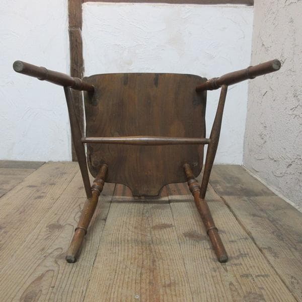 イギリス アンティーク 家具 アームチェア キッチンチェア 英国 4734e