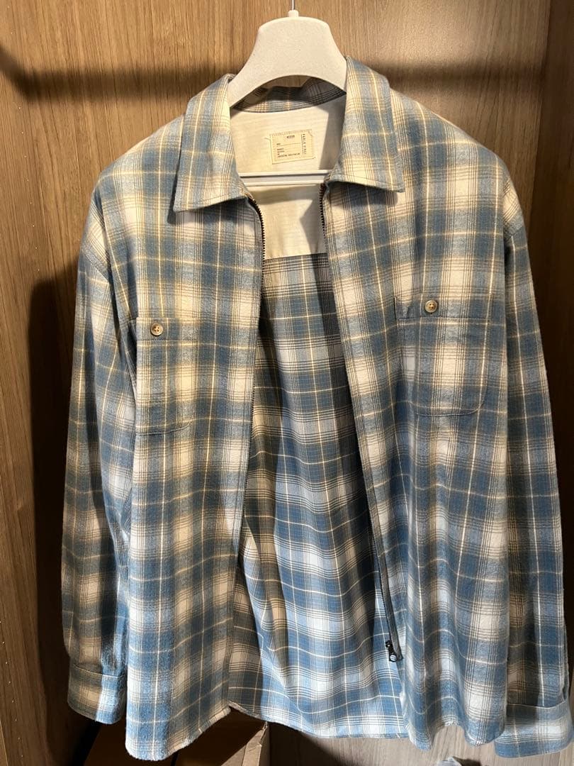 トップス PABLO VINCI Ombre check zip shirt