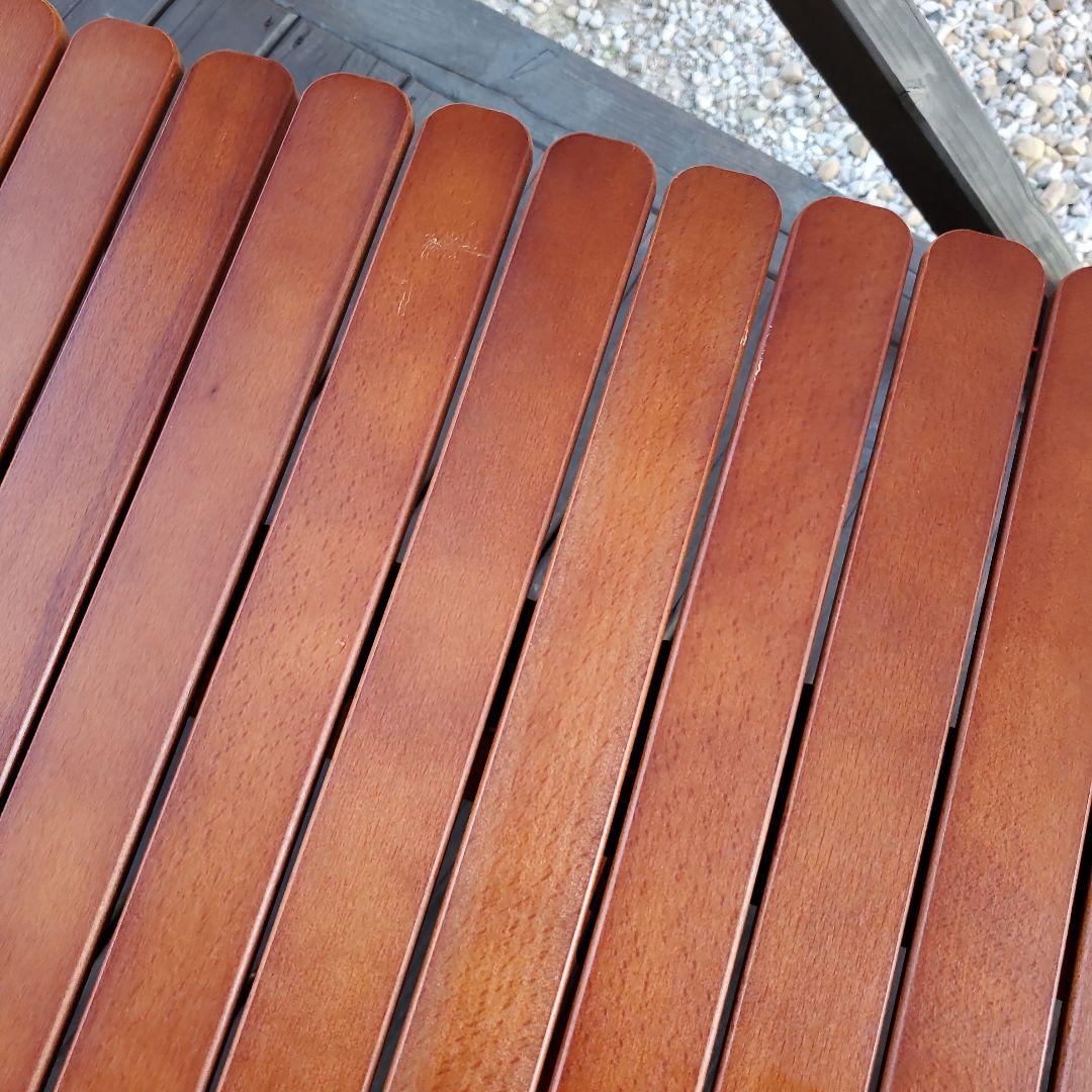 ウッドロールテーブル　アルペン木製折りたたみ