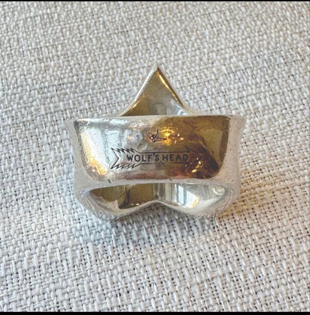 ウノピュウノウグァーレトレ×ウルフズヘッド　リング　スター　シルバー　ダイヤ