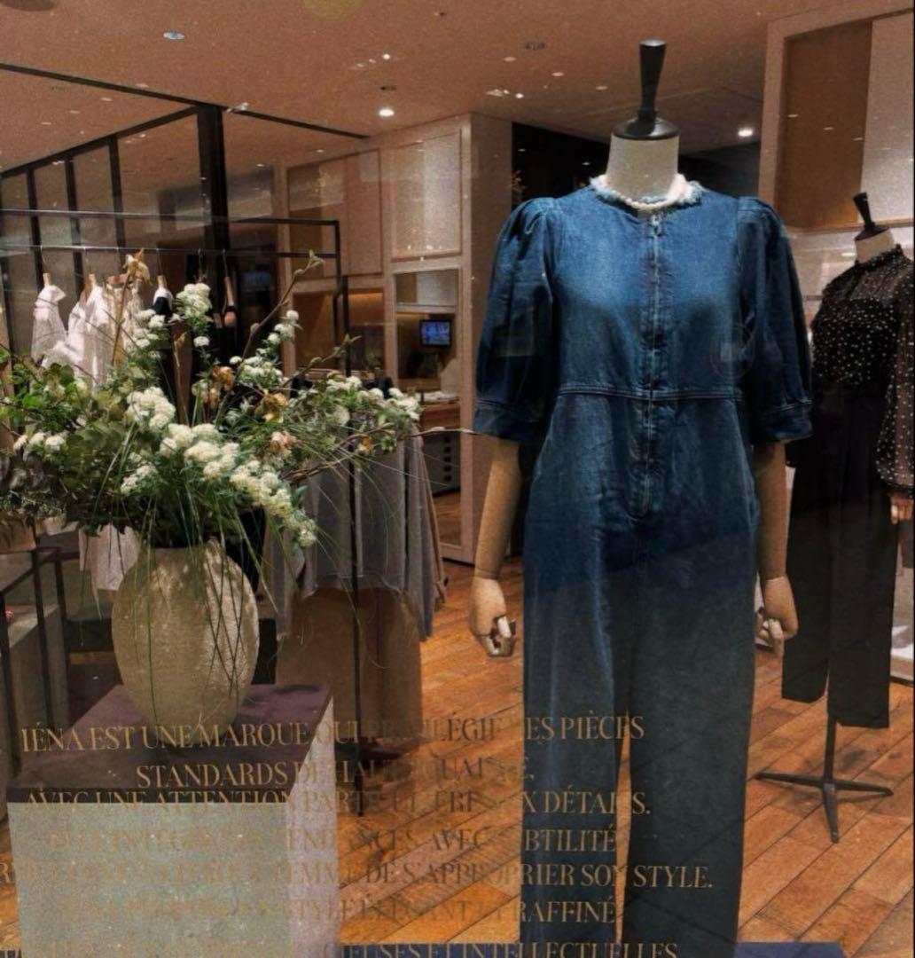 新品未使用　IENA アッパーハイツ　パフスリーブオールインワン