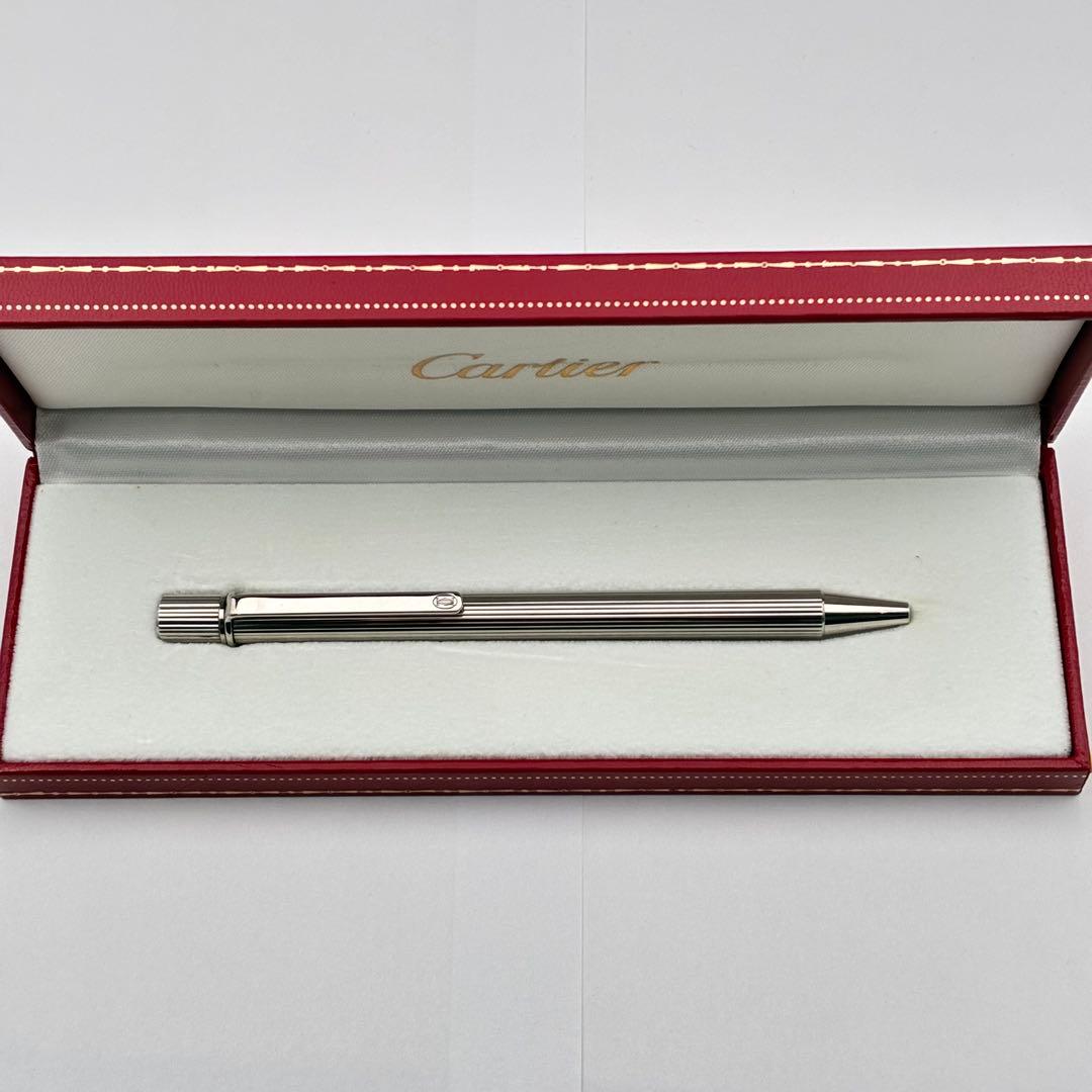 Cartier カルティエ マスト ストライプ柄 ツイスト式 ボールペン
