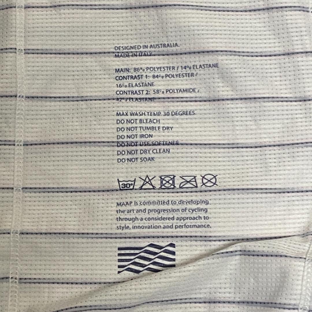 【美品】 チームフィット M 白ボーダー ジャージ