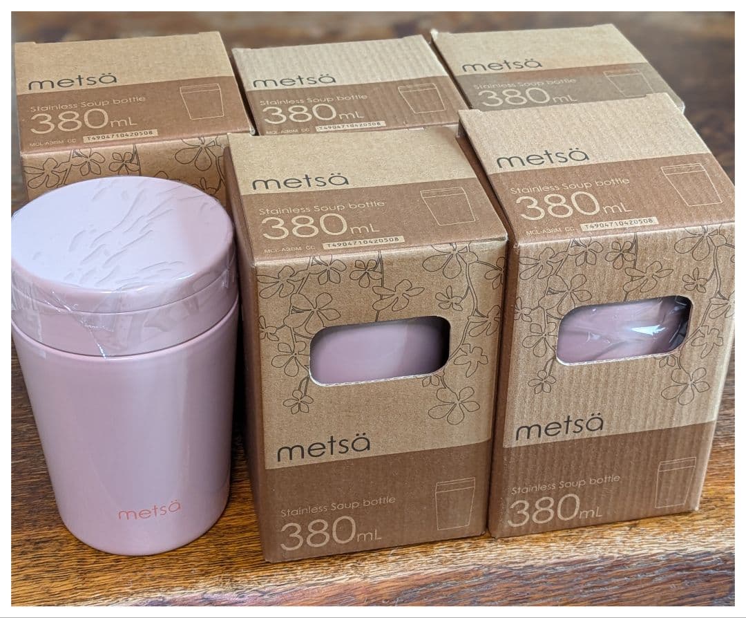 タイガー　metsä ステンレススープジャー 380ml ピンク ６個