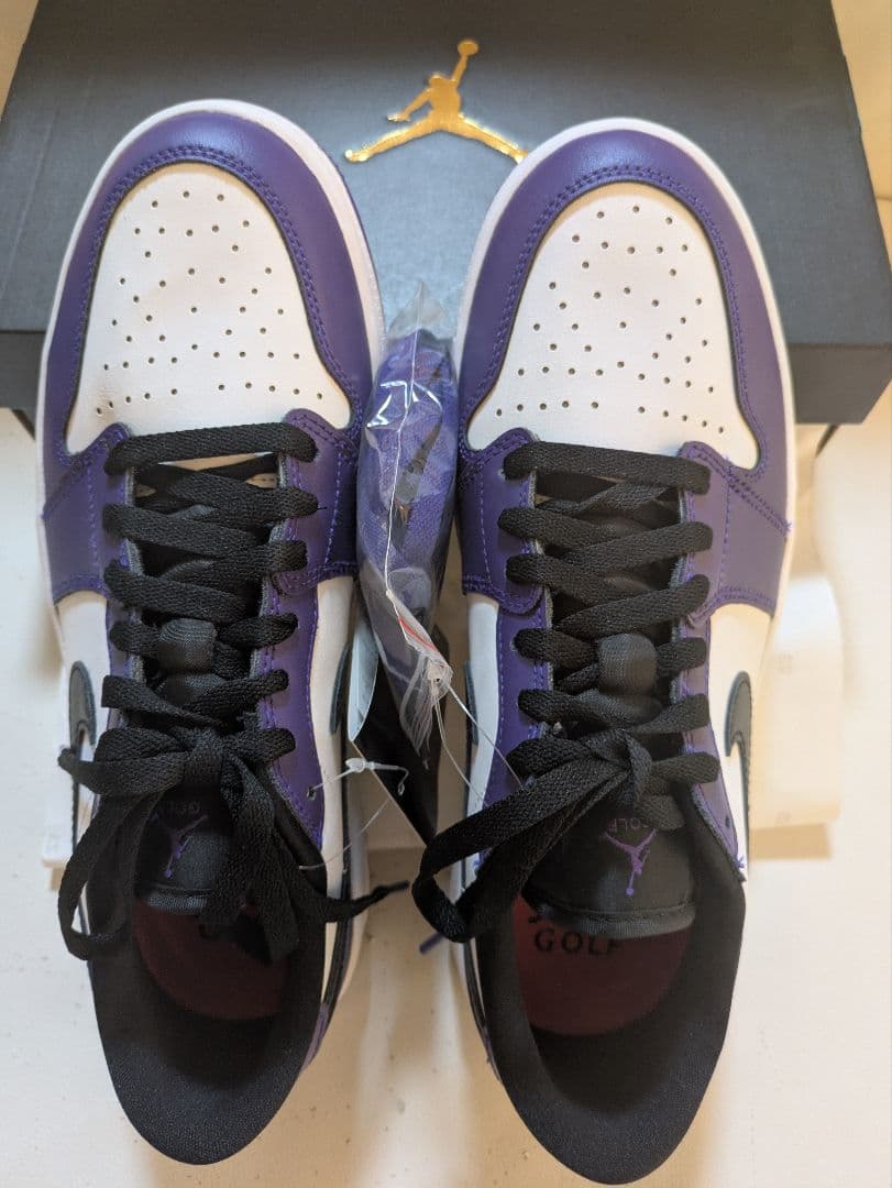 新品★コートパープル★AJ１★ナイキ★ジョーダン★1★ロー★ゴルフ★27.5cm