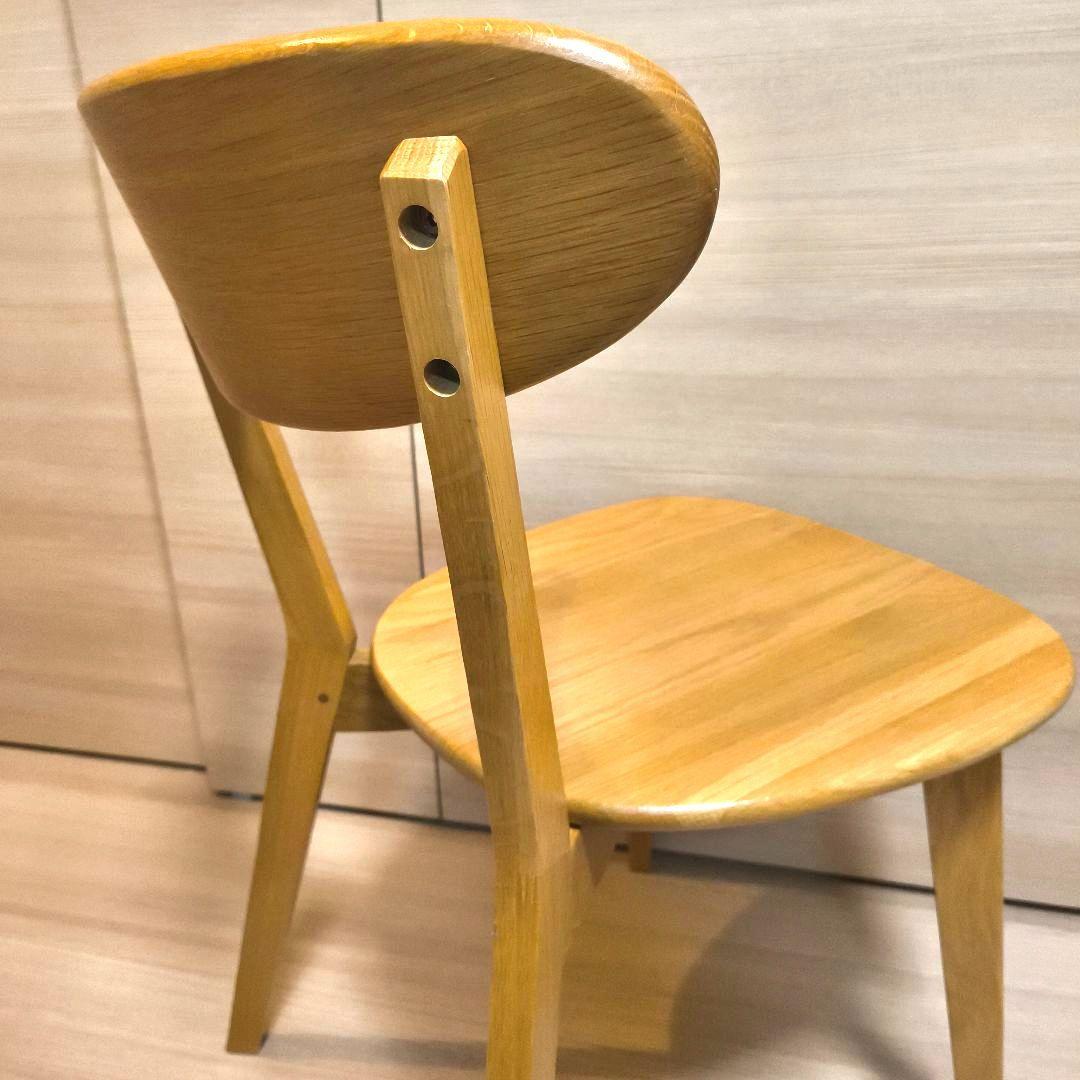 ダイニングチェア　大川家具　　オーク無垢　ウッドチェア