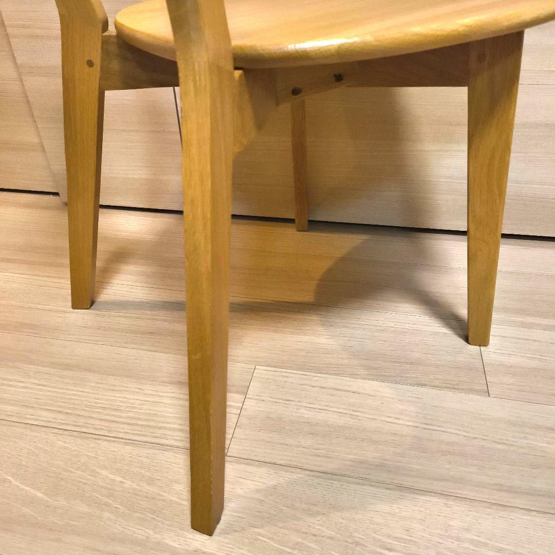 ダイニングチェア　大川家具　　オーク無垢　ウッドチェア