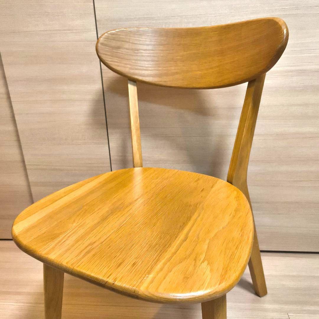 ダイニングチェア　大川家具　　オーク無垢　ウッドチェア
