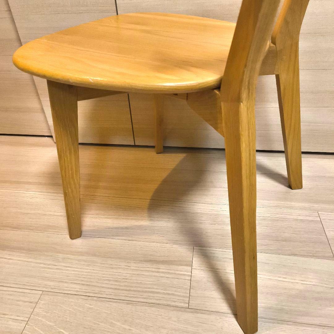 ダイニングチェア　大川家具　　オーク無垢　ウッドチェア