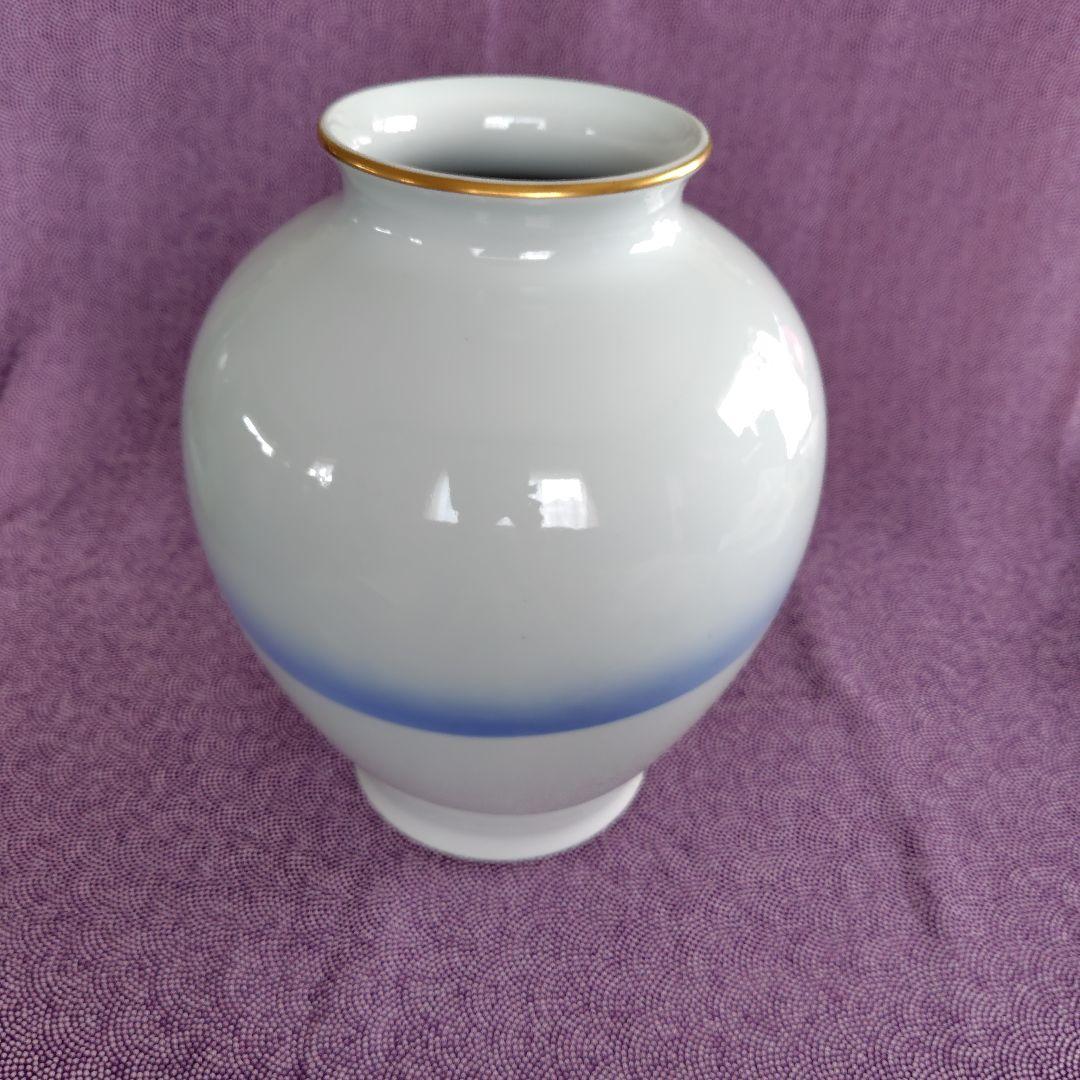 【未使用】深川製磁☆オールド深川☆錦鯉絵☆花瓶☆宮内庁御用達☆美術有田焼☆木箱付