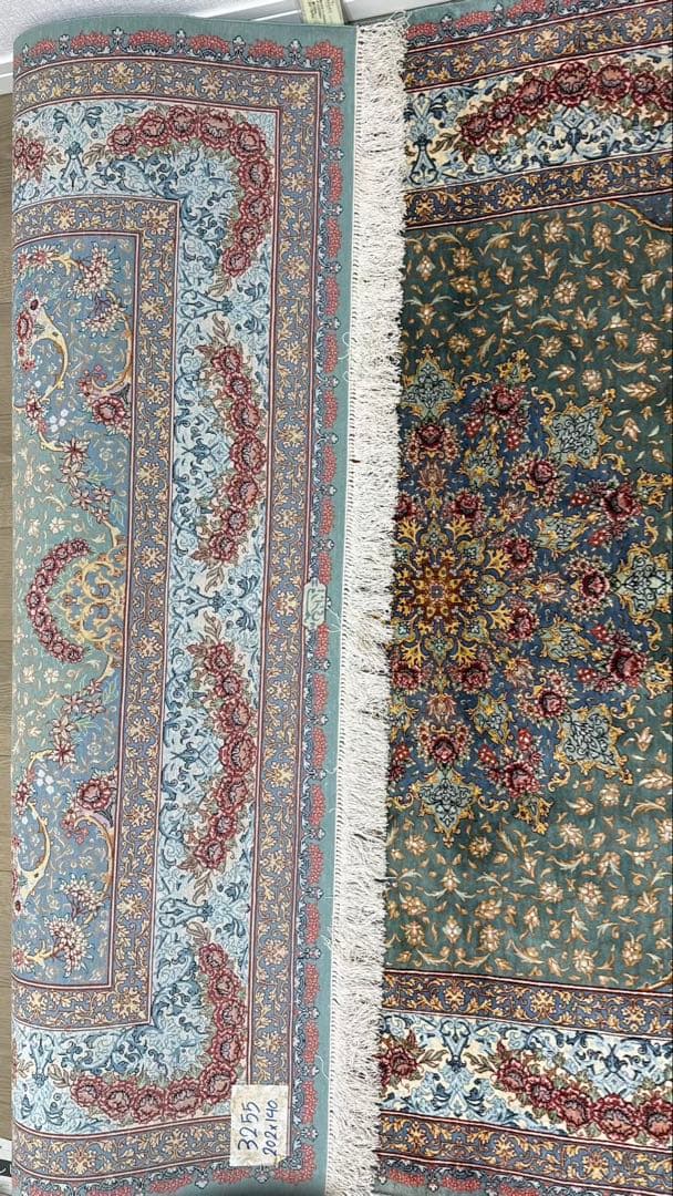 ペルシャ絨毯　クムシルク100%　ザエリ工房　189万円