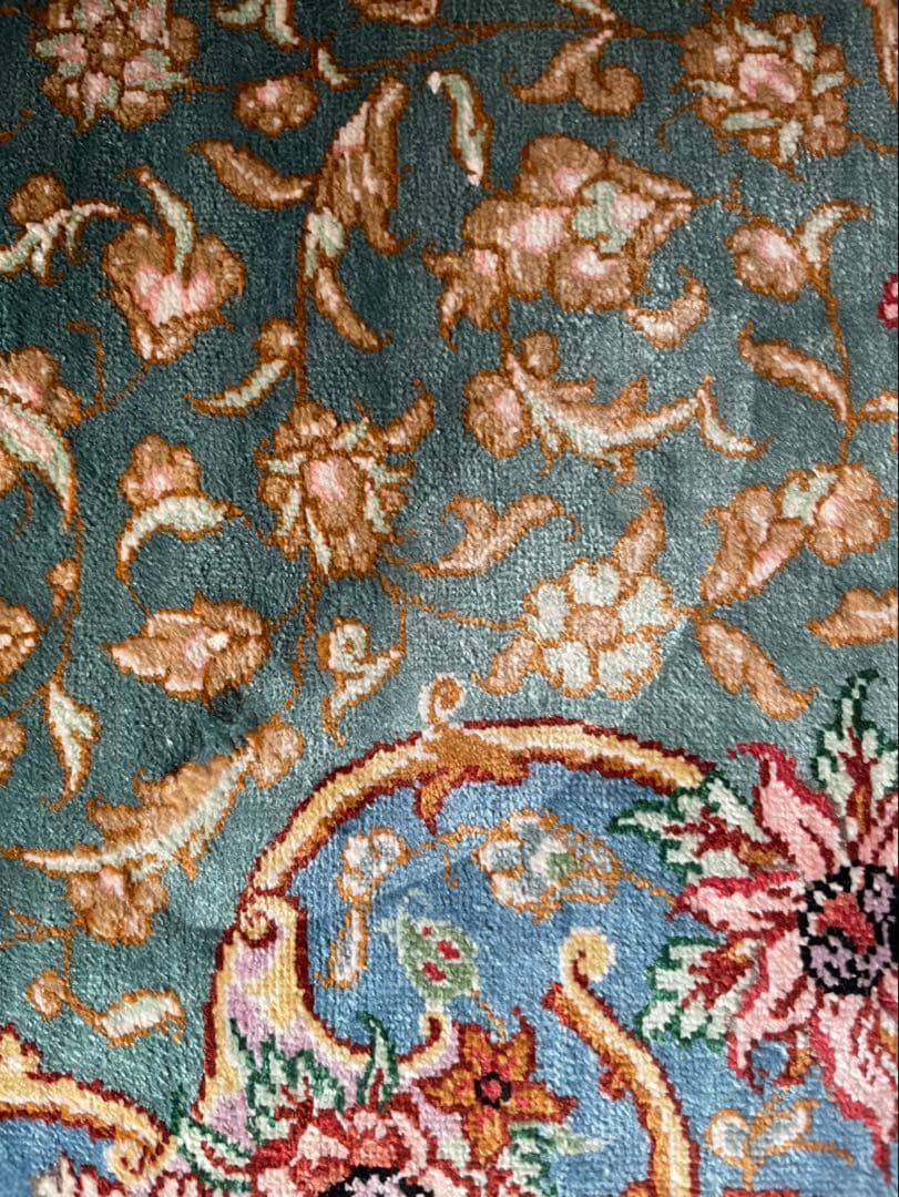 ペルシャ絨毯　クムシルク100%　ザエリ工房　189万円