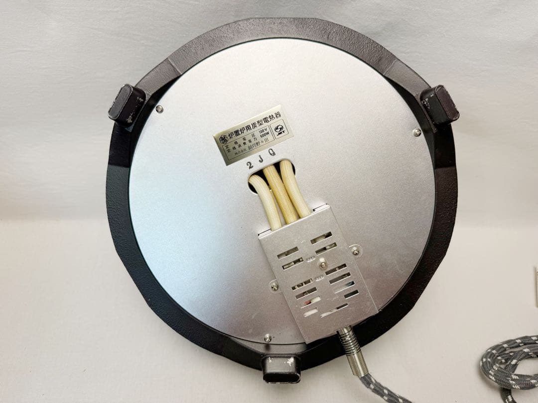 未使用 茶道具 桑 七宝透置炉 炉 置炉用炭型電熱器 浜松地紋釜3点セット 紙箱