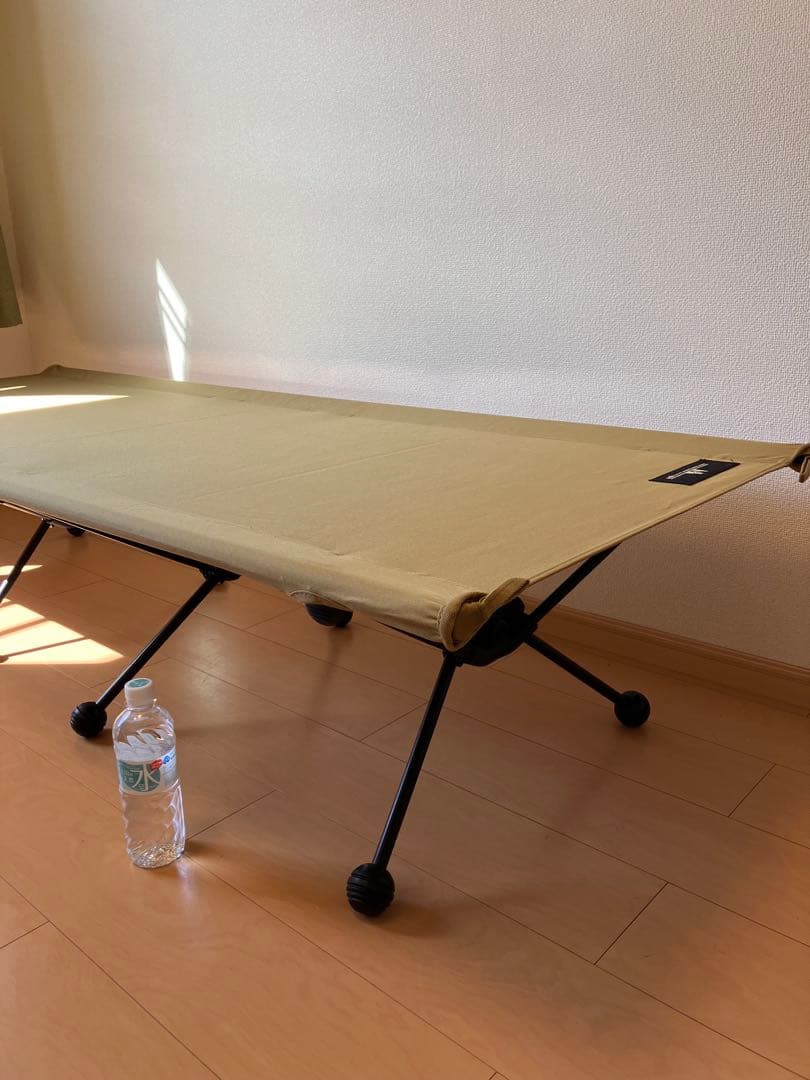 キャンバス製折りたたみコット ベージュ