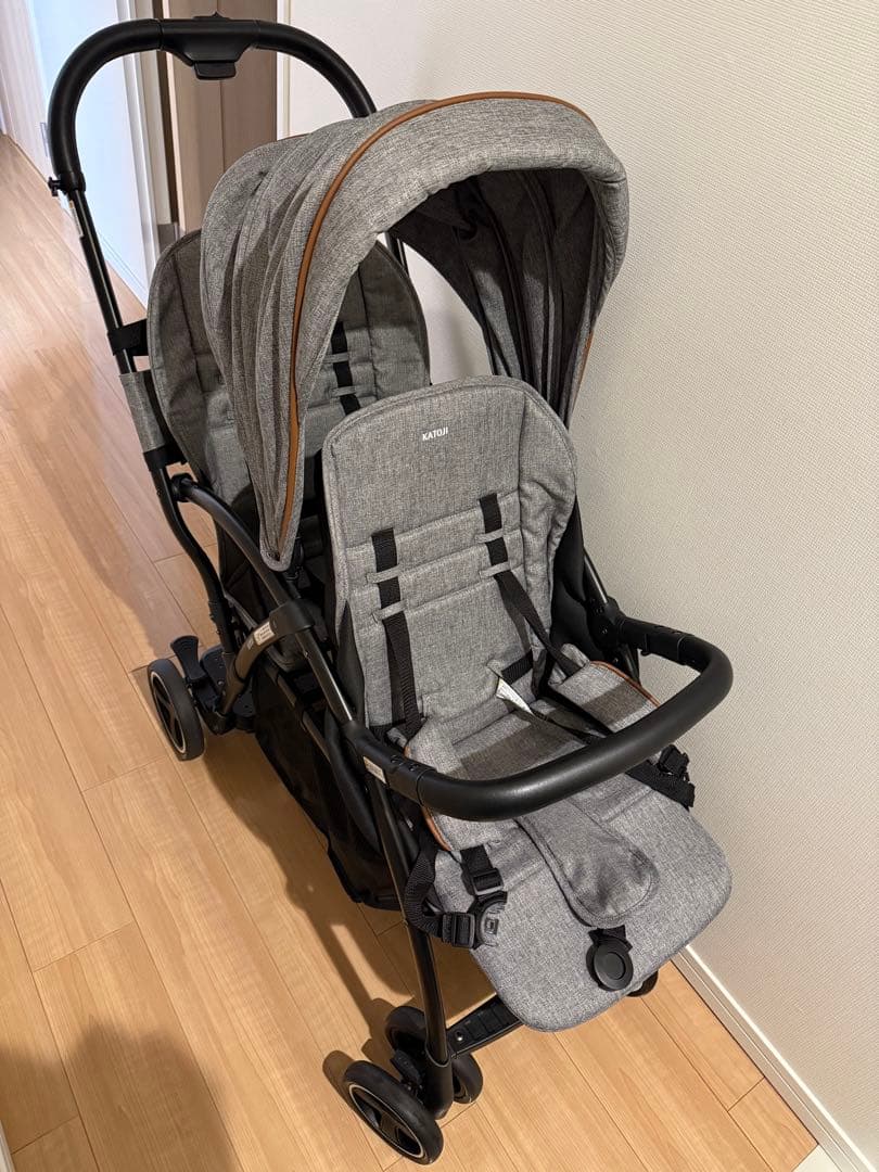 【KATOJI】2人乗りベビーカー　2-Seater next (リアシート付き