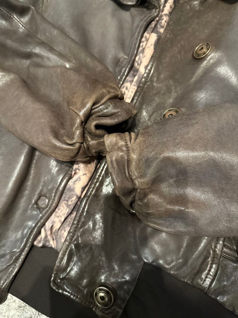 GIORGIO BRATO ジョルジオブラット レザーブルゾン ジャケット 38
