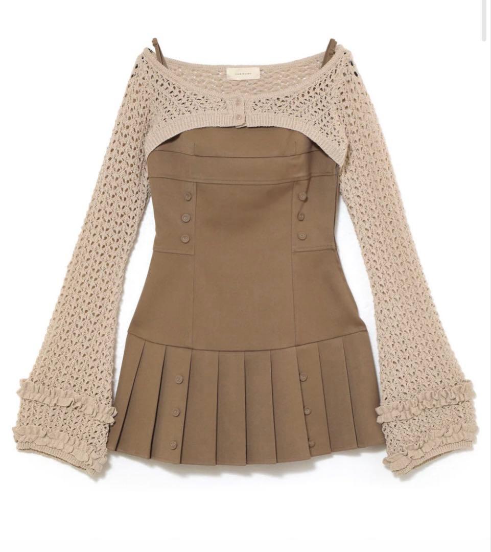 即日発送Grenda pleats set mini dress新品タグ付き