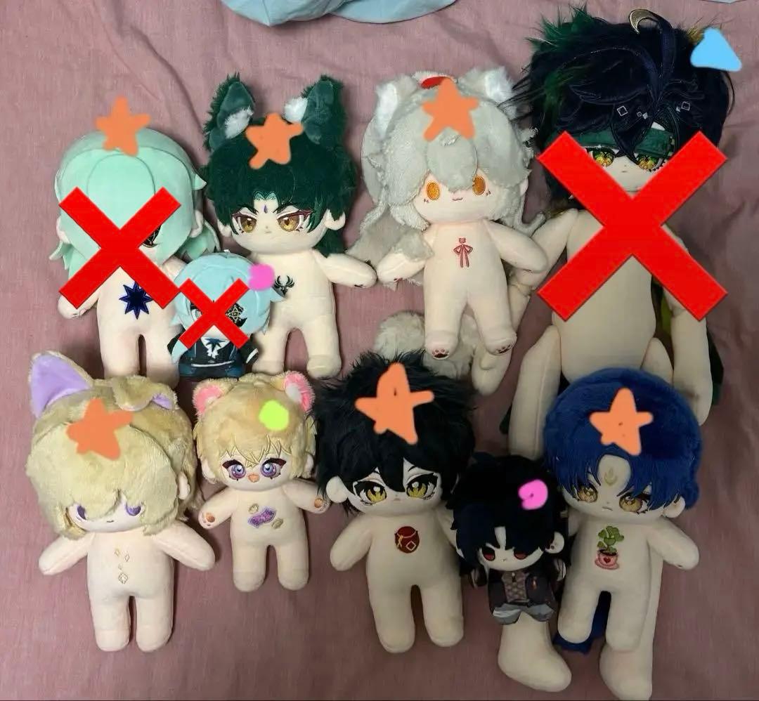 ぬいぐるみ 棉花娃娃 まとめ売り￼ 原神 スターレイル