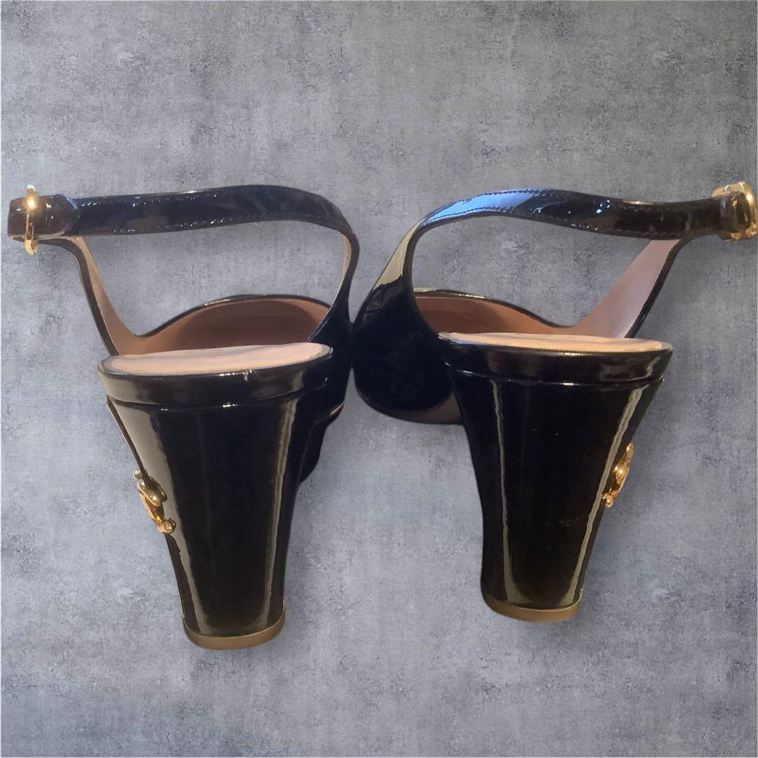 CHANEL エナメルパンプス 黒 美品 SALE‼️